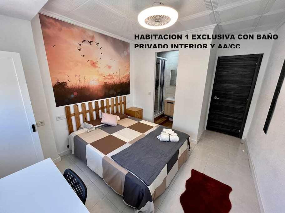 Novelda Centro Habitaciones Con Bano Privado Y Compartido , Cocina Y Terraza Экстерьер фото